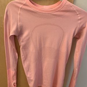 Lulu Lemon soft pink shirt